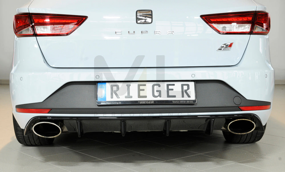 Rieger 00088130 SEAT 5F Leon Cupra Rear Diffuser 4 | ML Performance EU Car Parts