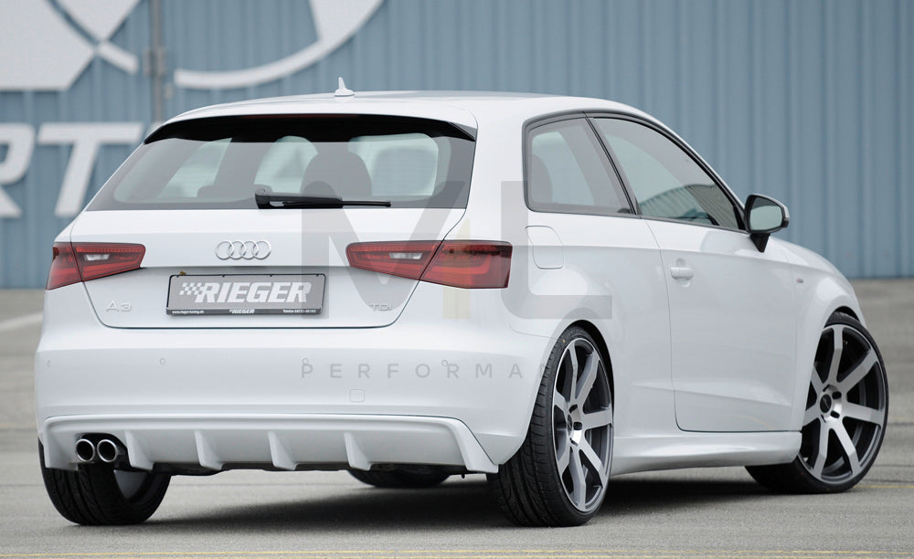 Rieger 00056786 Audi 8V A3 Rear Diffuser 3 | ML Performance EU Car Parts