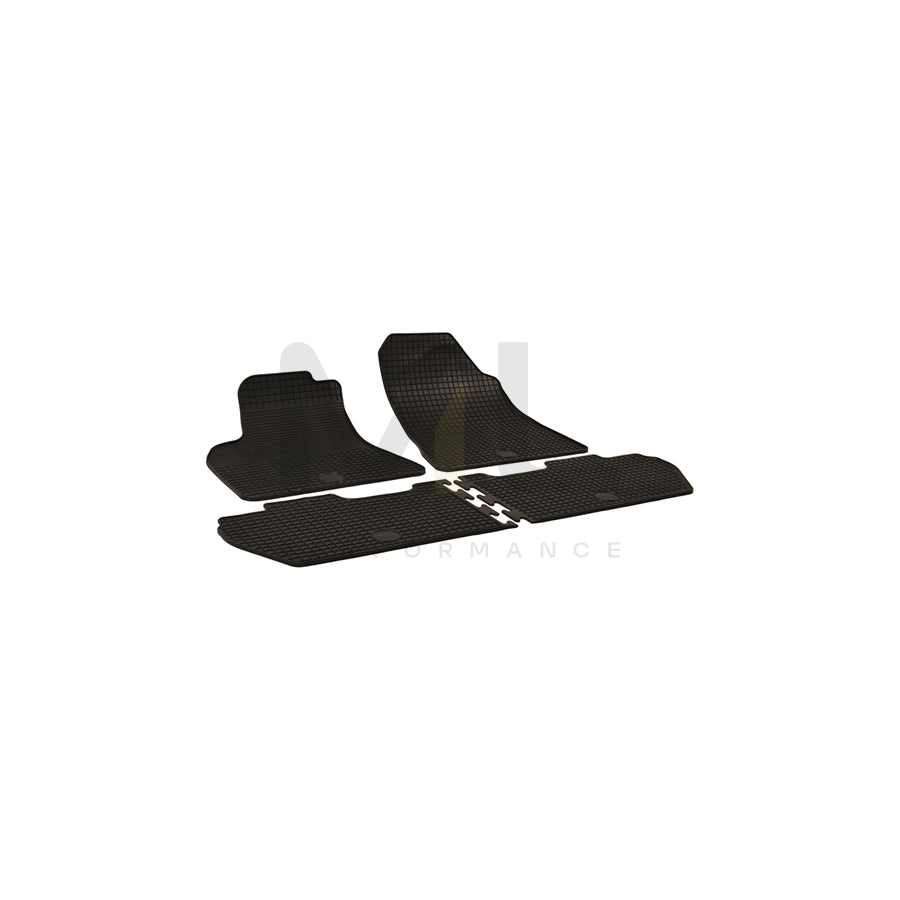 WALSER 50327 Floor mat set Elastomer, Front and Rear, Quantity: 4, Black | ML Performance Car Parts