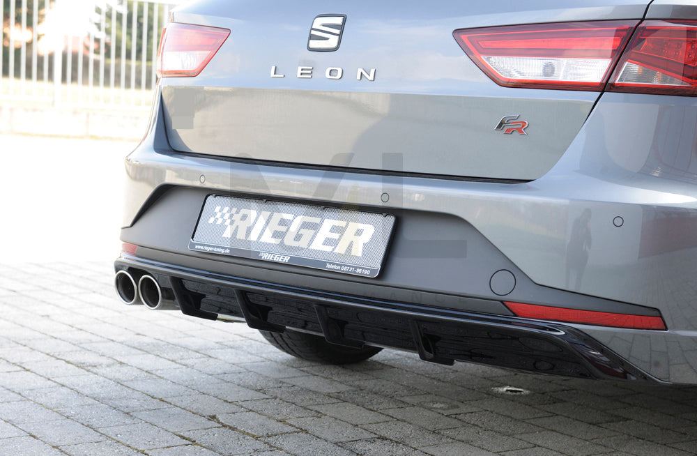 Rieger 00088103 SEAT 5F Leon FR Rear Diffuser 7 | ML Performance EU Car Parts