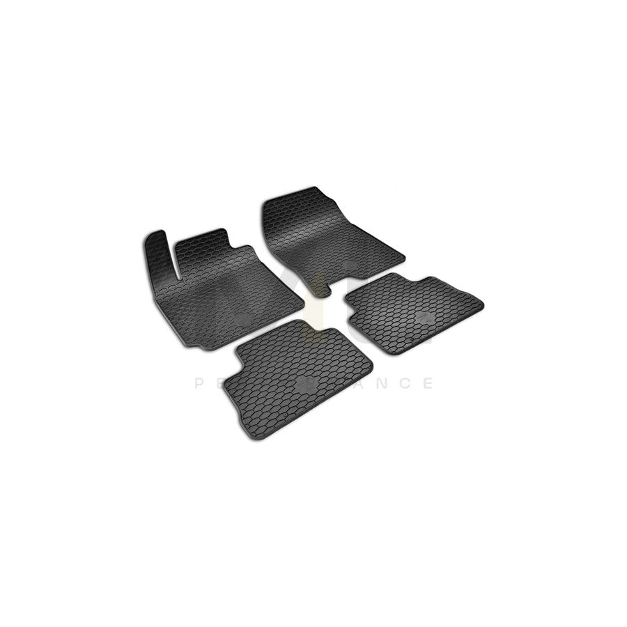 WALSER 50832 Floor mat set for HYUNDAI Kona (OS) SUV Elastomer, Front and Rear, Quantity: 4, Black | ML Performance Car Parts