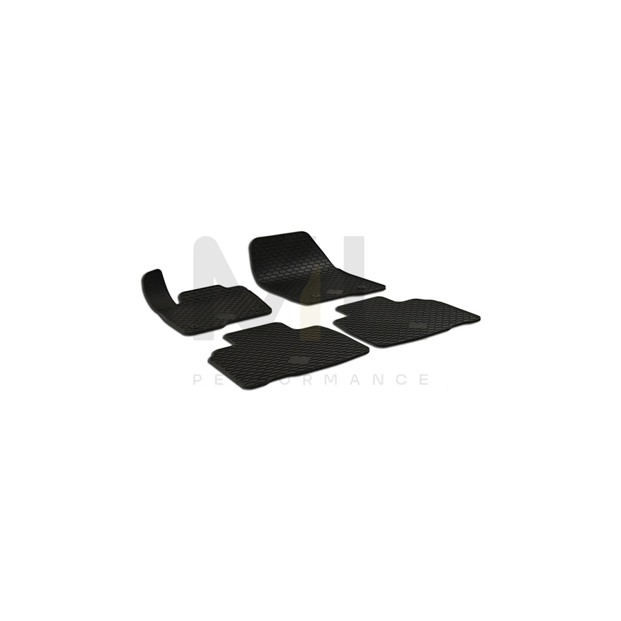 WALSER 50766 Floor mat set for FORD USA Edge Mk2 (CD4) Elastomer, Front and Rear, Quantity: 4, Black | ML Performance Car Parts