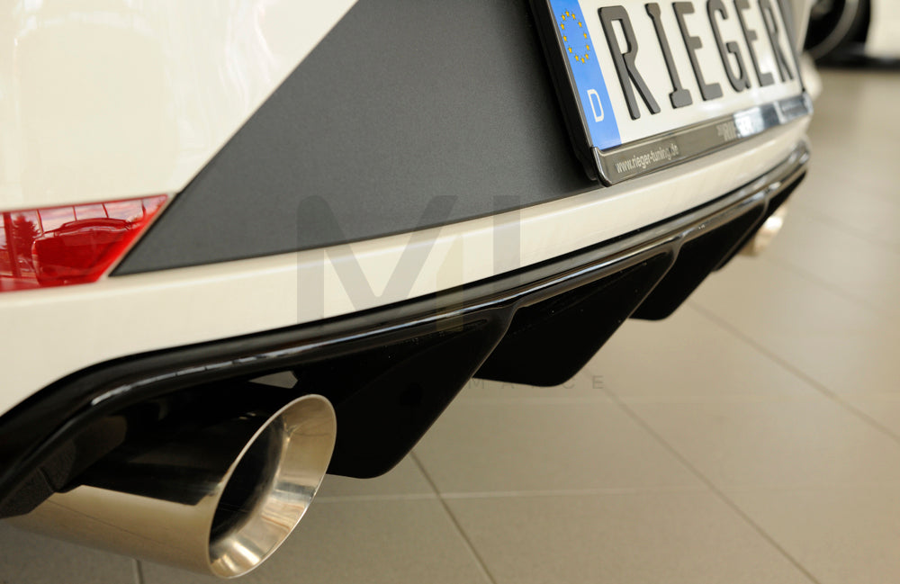 Rieger 00088135 SEAT 5F Leon FR Rear Diffuser 5 | ML Performance EU Car Parts