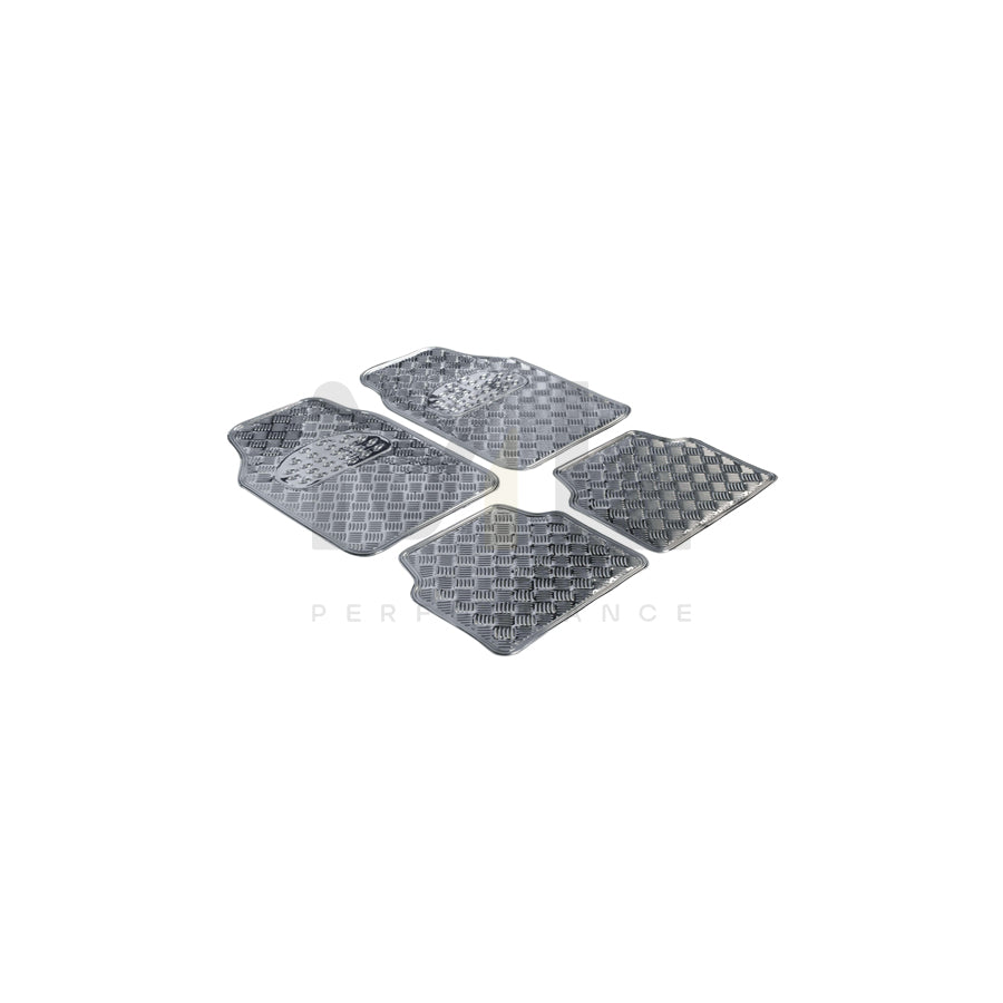 WALSER Universal fit 28020 Floor mat set Elastomer, Front and Rear, Quantity: 4, Grey/silver | ML Performance Car Parts