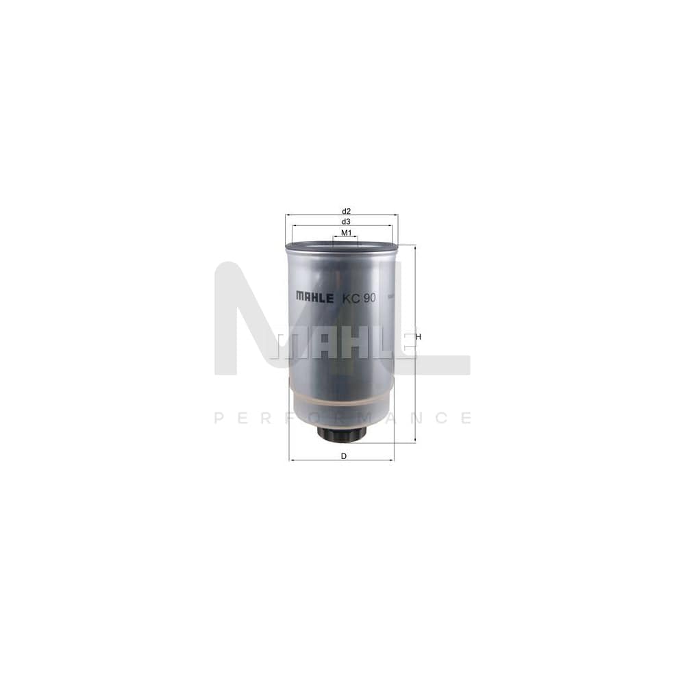 MAHLE ORIGINAL KC 90 Fuel filter Spin-on Filter | ML Performance Car Parts