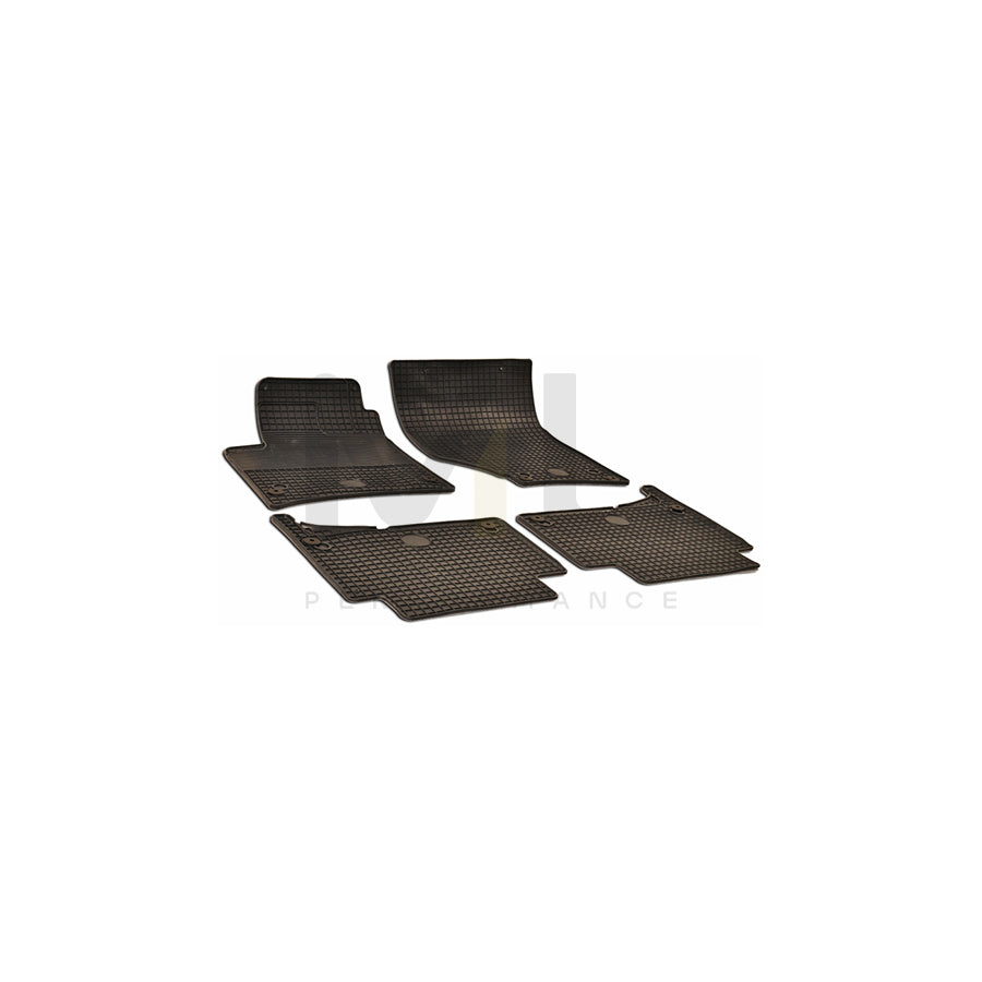 WALSER Tailored 50316 Floor mat set for AUDI Q7 Elastomer, Front and Rear, Quantity: 4, Black | ML Performance Car Parts