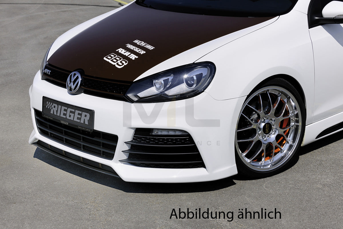 Rieger 00059531 VW Mk6 Golf Front Bumper (GTI & GTD) 4 | ML Performance EU Car Parts