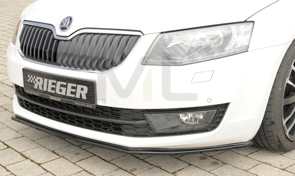 Rieger 00088107 Skoda 5E Octavia Front Splitter 2 | ML Performance EU Car Parts