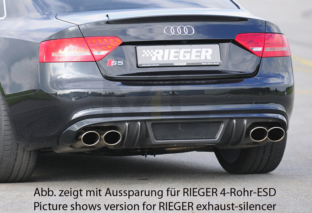 Rieger 00099894 Audi B8 B81 Rear Diffuser (A5 & S5) 1 | ML Performance EU Car Parts