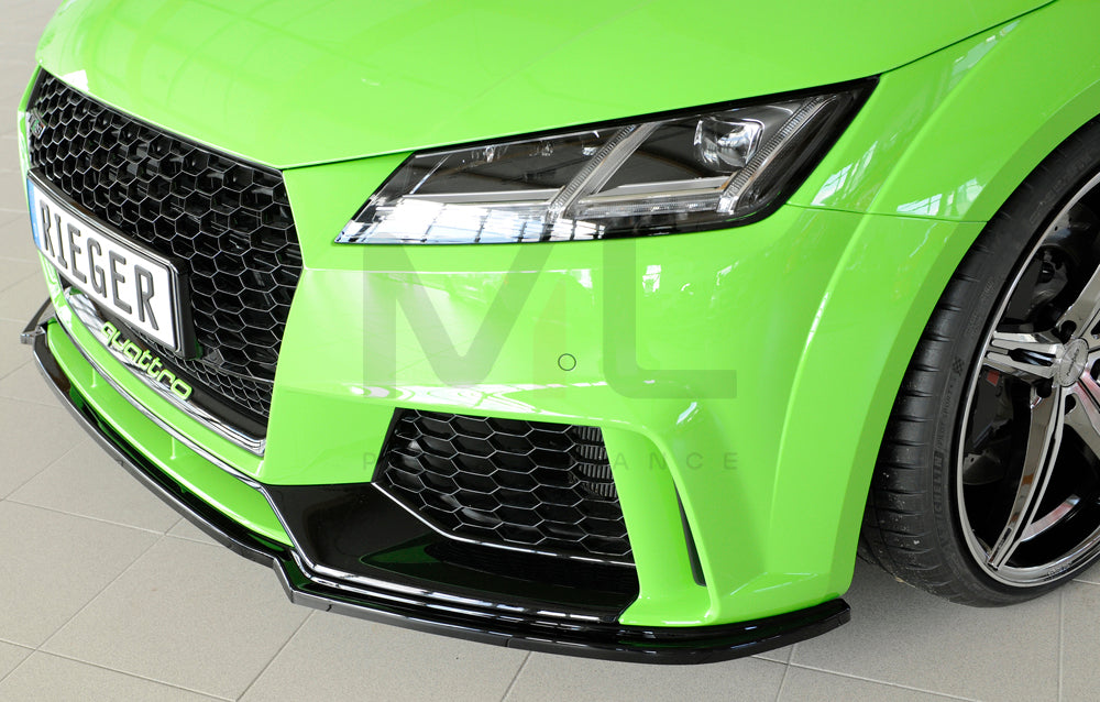 Rieger 00088174 Audi 8J1-FV 8S TTRS Front Splitter 6 | ML Performance EU Car Parts