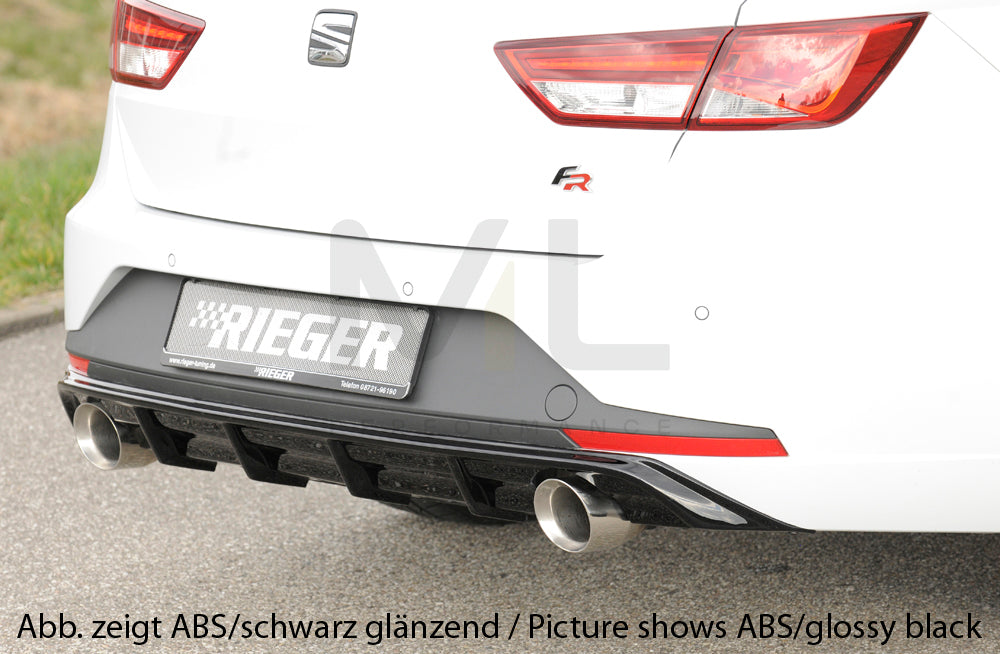 Rieger 00027021 SEAT 5F Leon FR Rear Diffuser 1 | ML Performance EU Car Parts