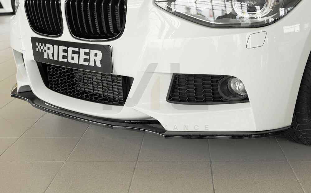 Rieger 00088081 BMW 1 Series F20 F21 Front Splitter 10 | ML Performance EU Car Parts