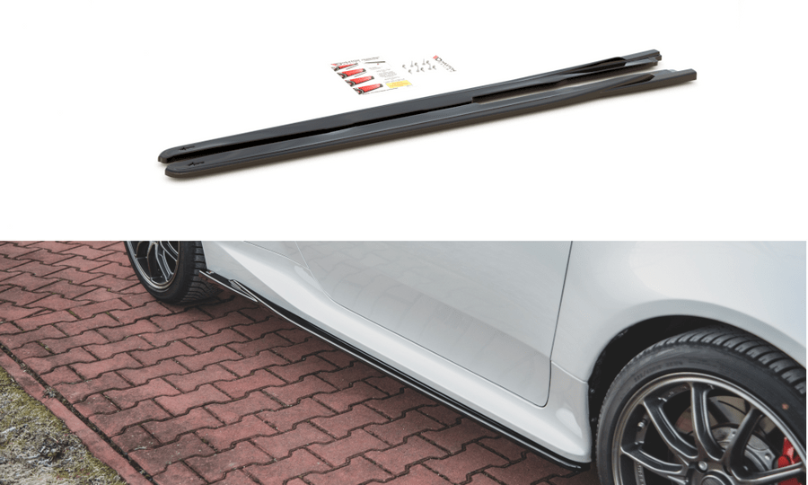 Maxton Design TO-YA-4-GR4-SD1T Side Skirts Diffusers V.1 Toyota GR Yaris MK4 | ML Performance UK Car Parts