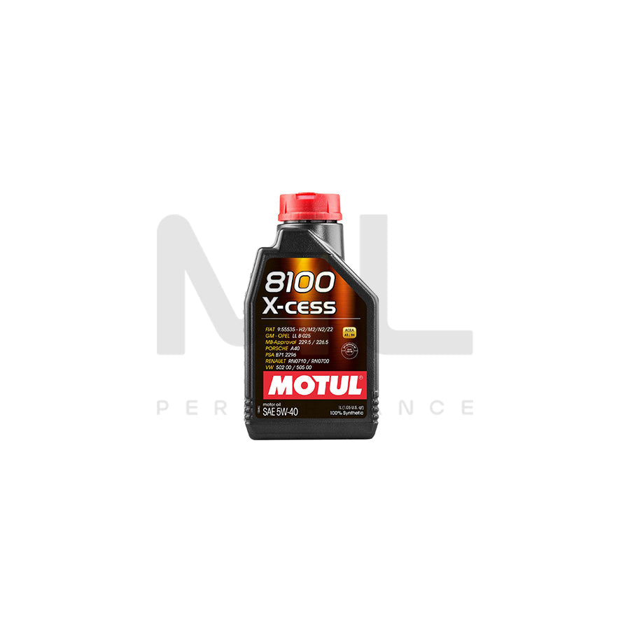 Motul 8100 X-cess 5w-40 Fully Synthetic Car Engine Oil 1l | Engine Oil | ML Car Parts UK | ML Performance