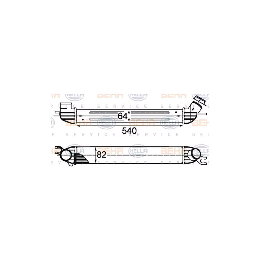 Hella 8ML 376 746-454 Intercooler