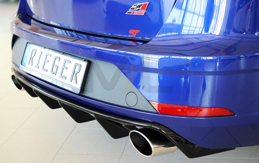 Rieger 00088229 SEAT 5F Leon Cupra Rear Diffuser 9 | ML Performance EU Car Parts