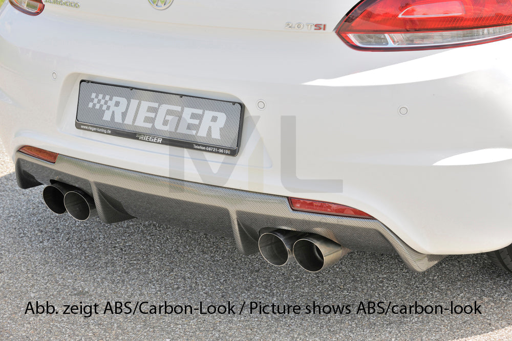 Rieger 00014119 VW 13 Mk3 Scirocco Rear Diffuser 2 | ML Performance EU Car Parts