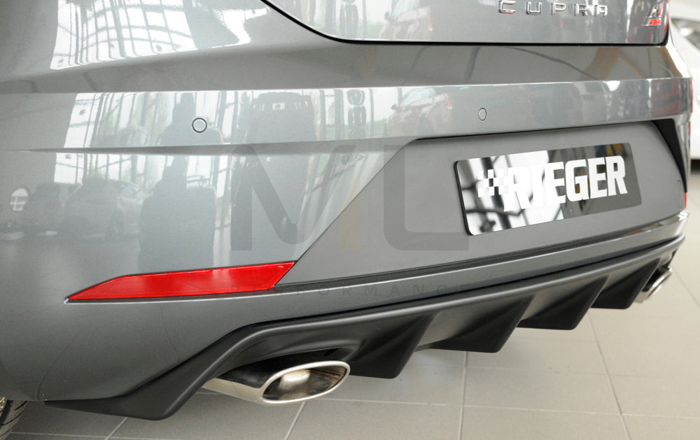 Rieger 00027037 SEAT 5F Leon Cupra Rear Diffuser 2 | ML Performance EU Car Parts