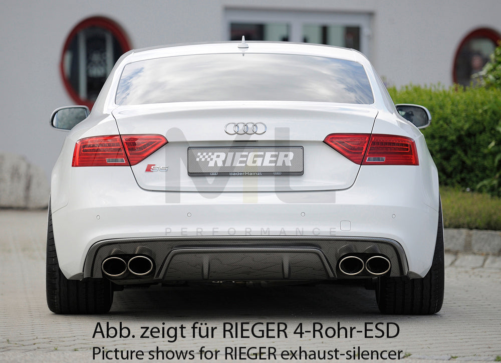 Rieger 00099197 Audi B8 B81 S5 Rear Diffuser 3 | ML Performance EU Car Parts