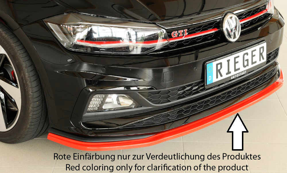 Rieger 00047220 VW Polo AW Front Splitter (Inc. Polo AW GTI) 1 | ML Performance EU Car Parts