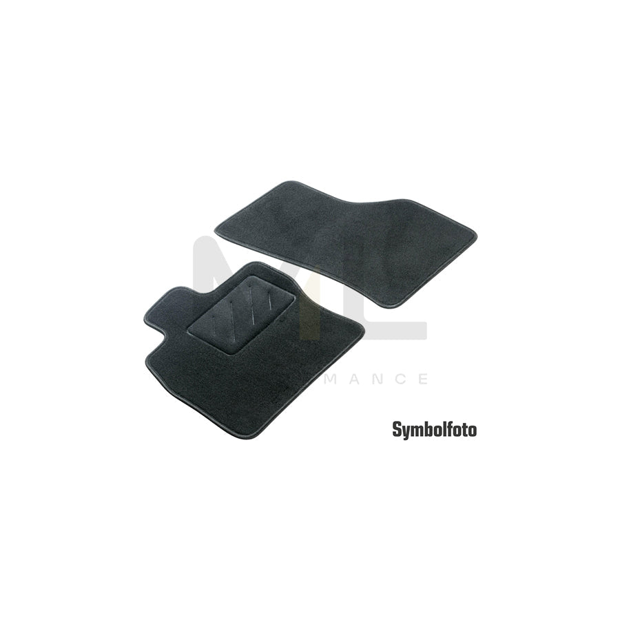 WALSER 80273 Floor mat set for RENAULT TRAFIC Textile, Front, Quantity: 2, Black | ML Performance Car Parts