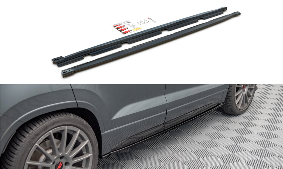 Maxton Design CU-AT-1-SD1T Side Skirts Diffusers Cupra Ateca MK1 | ML Performance UK Car Parts