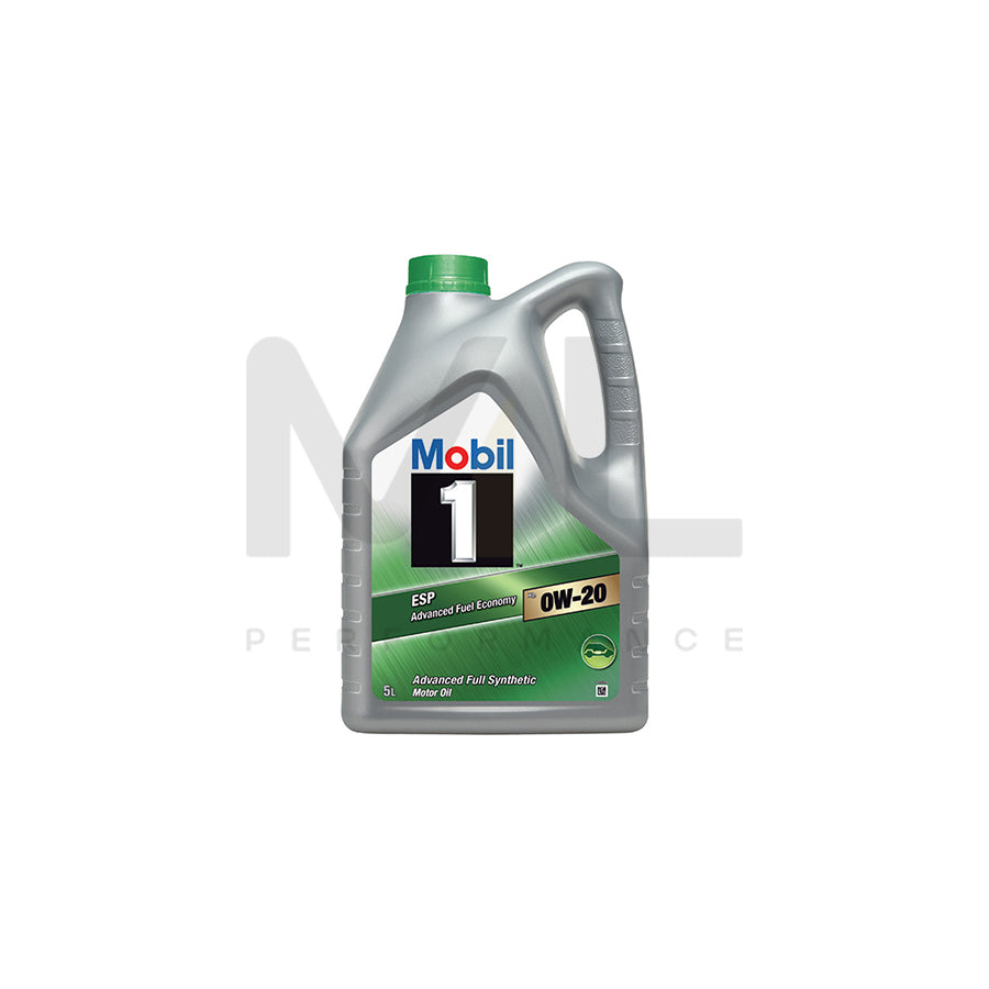 Mobil 1 ESP X2 Engine Oil - 0W-20 - 5Ltr Engine Oil ML Performance UK ML Car Parts