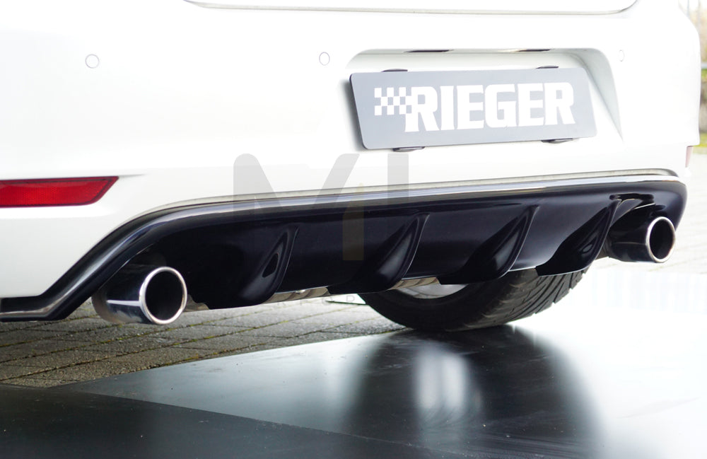 Rieger 00088023 VW Mk6 Golf GTI Rear Diffuser 3 | ML Performance EU Car Parts