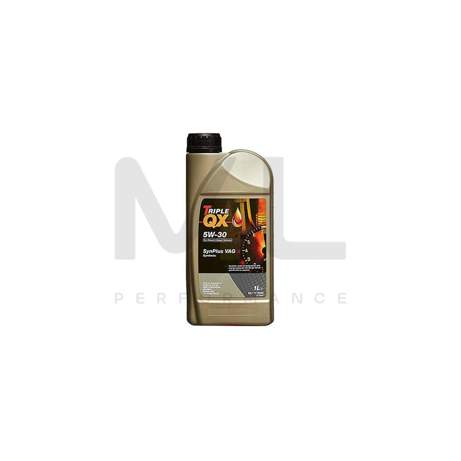 TRIPLE QX Fully Synthetic Engine Oil 5W-30 VAG 504/507 - 1Ltr Engine Oil ML Performance UK ML Car Parts