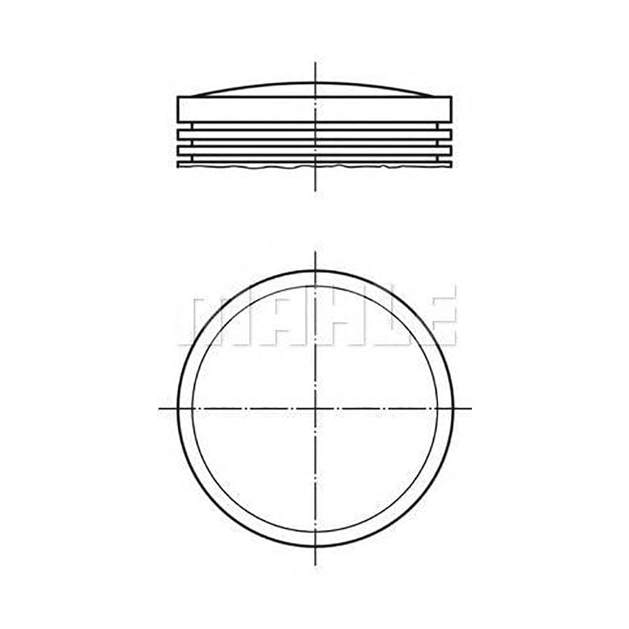 MAHLE ORIGINAL 029 50 00 Piston 77 mm, with piston rings | ML Performance Car Parts