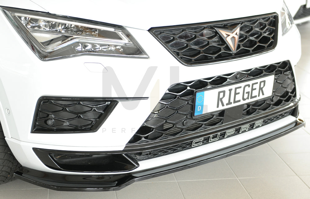 Rieger 00088227 SEAT 5FP Ateca Cupra Front Splitter 9 | ML Performance EU Car Parts