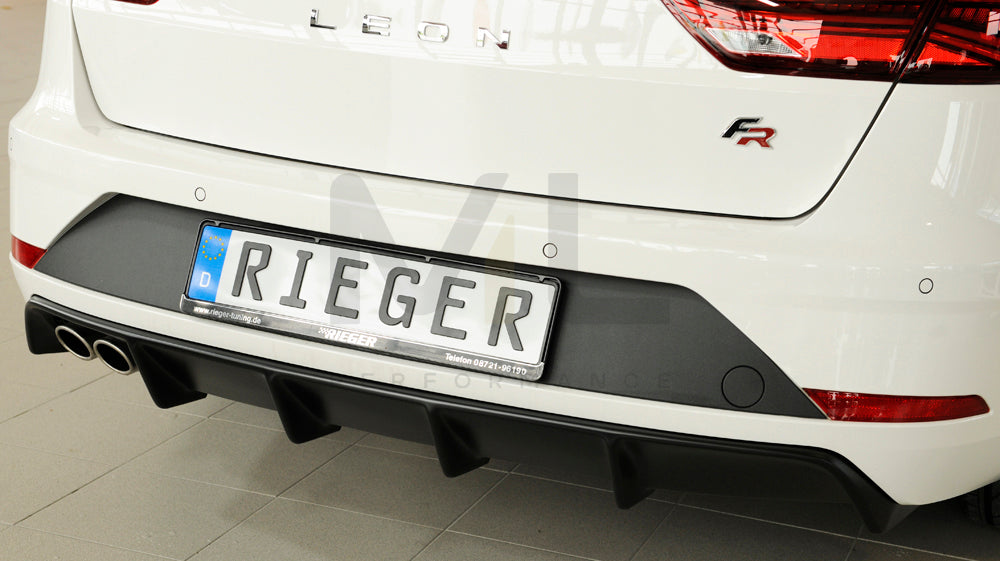 Rieger 00027035 SEAT 5F Leon FR Rear Diffuser 7 | ML Performance EU Car Parts