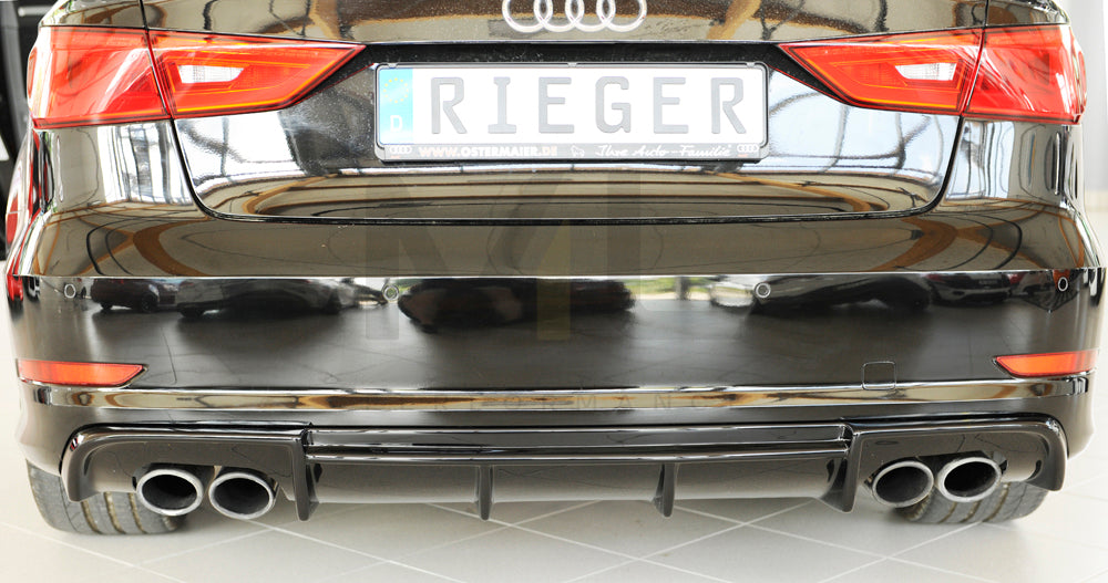 Rieger 00088164 Audi 8V S3 Rear Diffuser 6 | ML Performance EU Car Parts