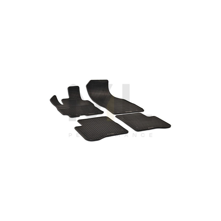 WALSER 50351 Floor mat set for HYUNDAI AMICA Elastomer, Front and Rear, Quantity: 4, Black | ML Performance Car Parts