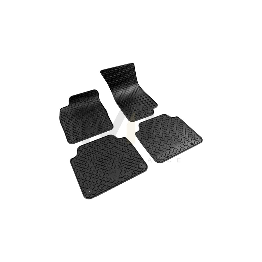 WALSER RubberLine 50874 Floor mat set Elastomer, Front and Rear, Quantity: 4, Black | ML Performance Car Parts