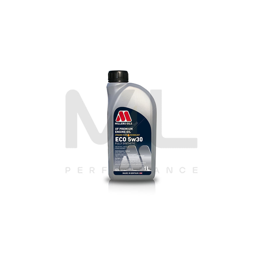 Millers Oils XF Premium ECO 5W-30 Fully Synthetic Engine Oil 1l | Engine Oil | ML Car Parts UK | ML Performance