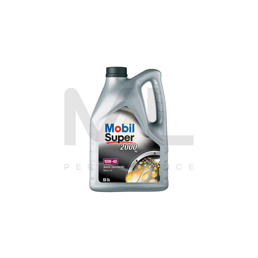 Mobil Super 2000 X1 Engine Oil - 10W-40 - 5ltr Engine Oil ML Performance UK ML Car Parts