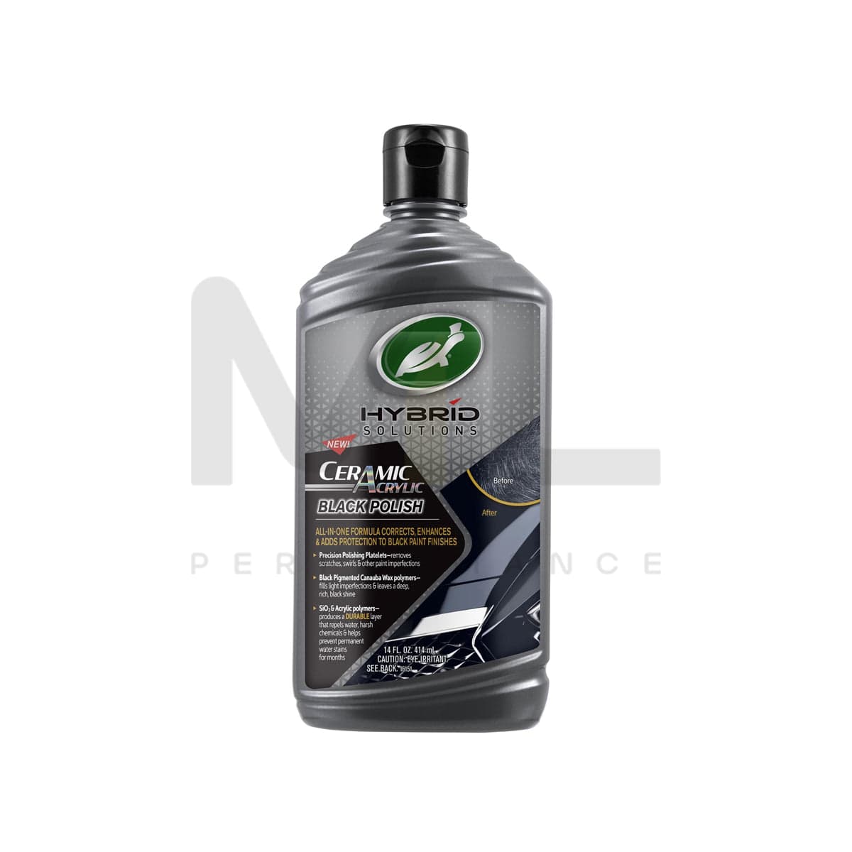 Turtle Wax Hybrid Solutions Ceramic Acrylic Black Polish 14 Fl Oz