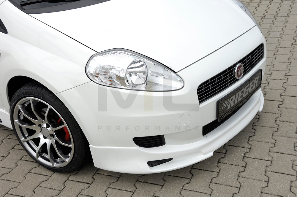 Rieger 00056040 Fiat Grande Punto (199) Front Splitter 7 | ML Performance EU Car Parts