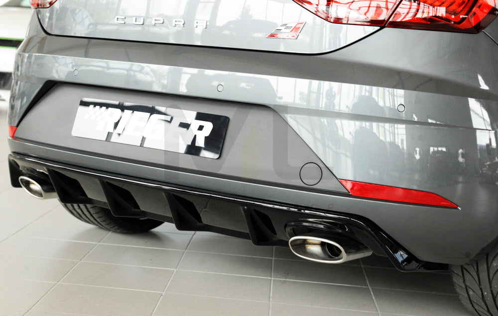 Rieger 00088136 SEAT 5F Leon Cupra Rear Diffuser 2 | ML Performance EU Car Parts