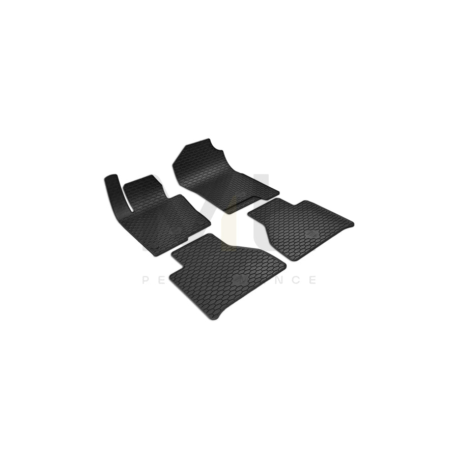 WALSER Tailored 50835 Floor mat set suitable for MERCEDES-BENZ X-Class (470) Elastomer, Front and Rear, Quantity: 4, Black | ML Performance Car Parts