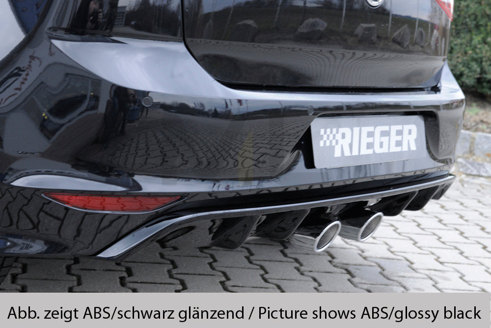 Rieger 00059573 VW Mk7-Line Golf R Rear Diffuser 1 | ML Performance EU Car Parts