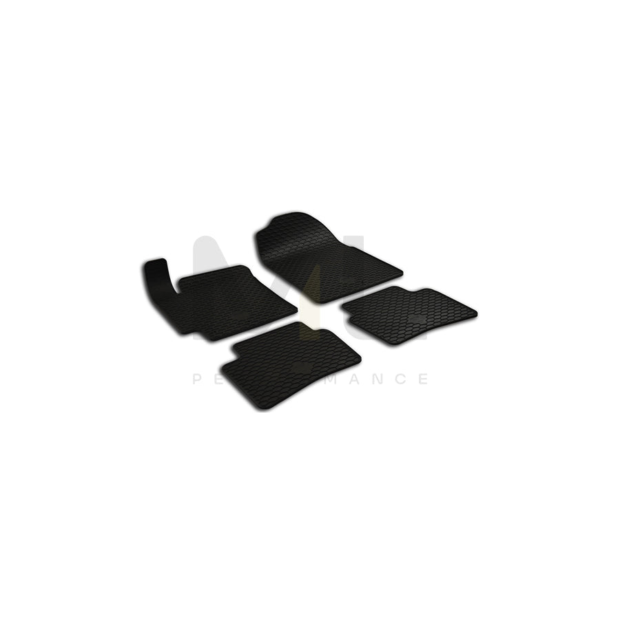 WALSER 50826 Floor mat set Elastomer, Front and Rear, Quantity: 4, Black | ML Performance Car Parts