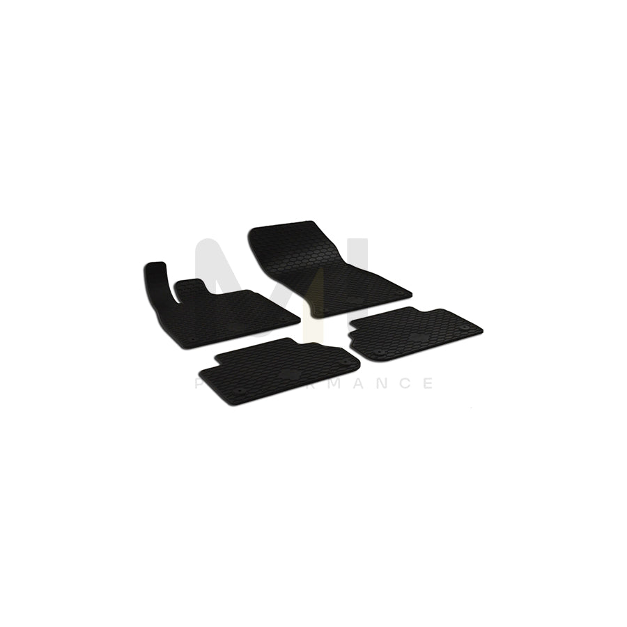 WALSER 50817 Floor mat set for AUDI Q5 (FYB) Elastomer, Front and Rear, Quantity: 4, Black | ML Performance Car Parts