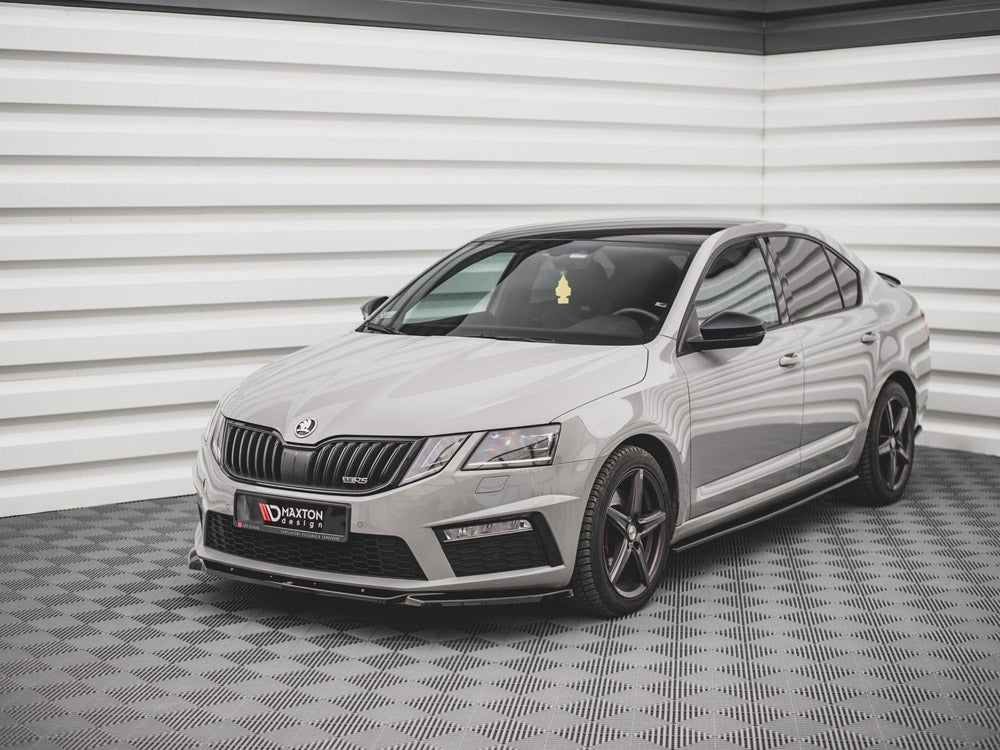 Maxton Design Skoda Octavia Rs MK3 Facelift (2016-2019) Front Splitter V.3