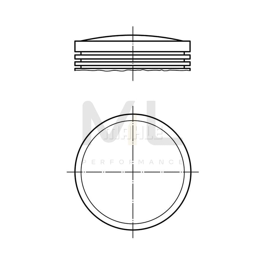 MAHLE ORIGINAL 029 50 02 Piston 78,00 mm | ML Performance Car Parts