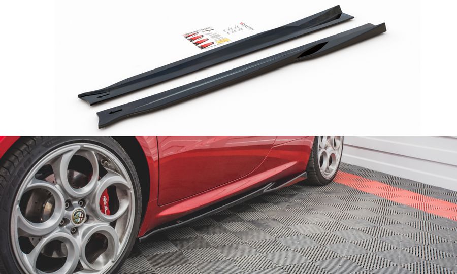 Maxton Design AL-4C-SD1T Side Skirts Diffusers Alfa Romeo 4C | ML Performance UK Car Parts