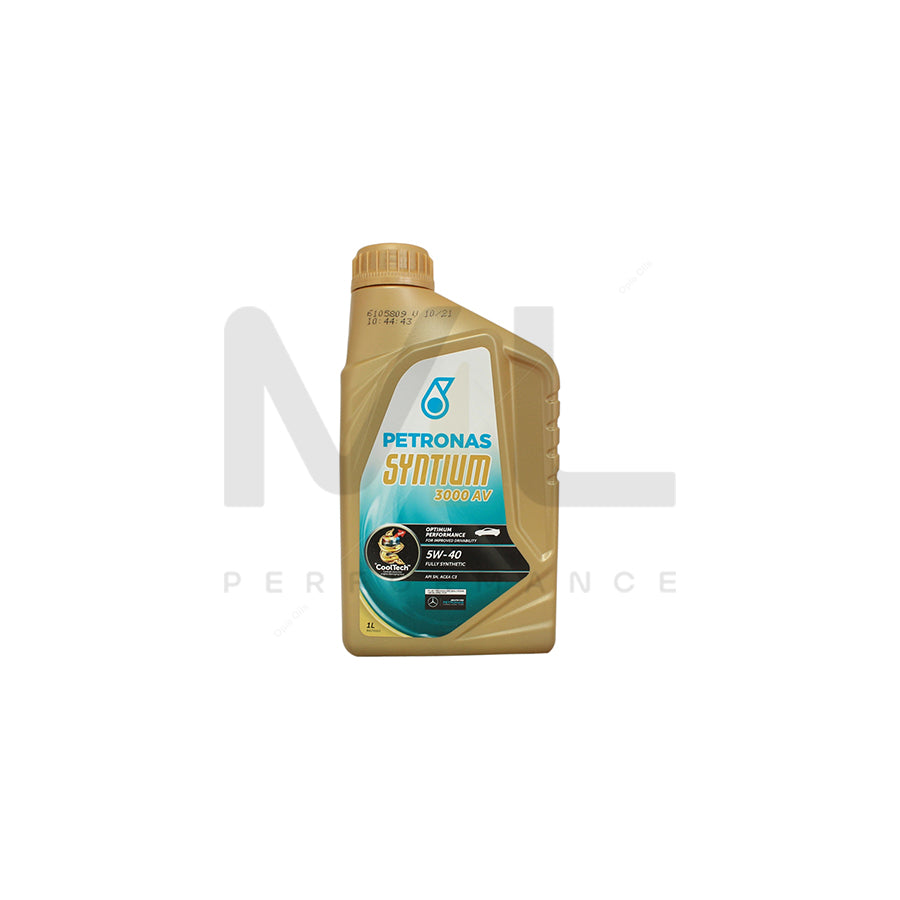 PETRONAS Syntium 3000 AV 5W-40 Fully Synthetic Car Engine Oil 1l | Engine Oil | ML Car Parts UK | ML Performance