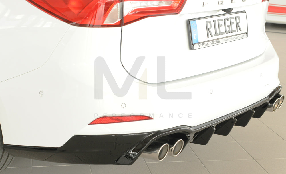 Rieger 00088239 Ford DEH Focus 4 Rear Diffuser (Inc. Focus 4 ST) 8 | ML Performance EU Car Parts