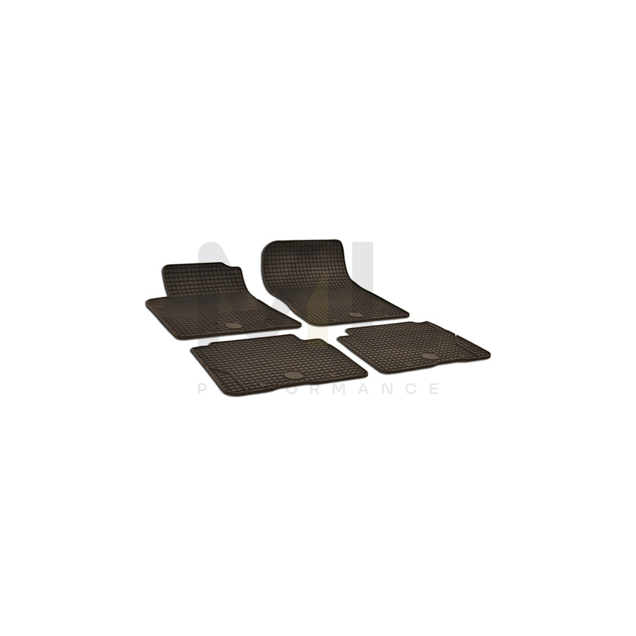 WALSER Tailored 50451 Floor mat set Elastomer, Front and Rear, Quantity: 4, Black | ML Performance Car Parts